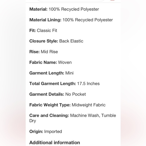 Women's Bubble Hem Mini Skirt - A New Day™ Red new - Picture 9 of 9